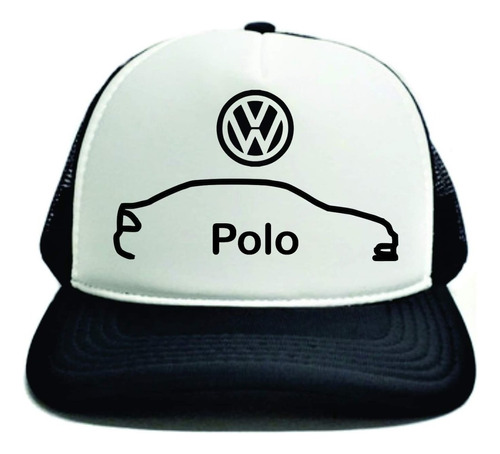 Boné Personalizado Desenho Silhueta Vw Polo Sedan Volks 