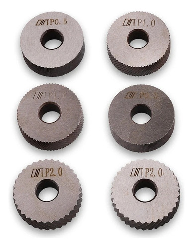 Herramienta De Moleteado De Torno Metal De Doble Rueda 7pcs
