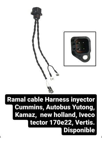 Ramal Cable Harness Inyector Cummins Yutong,  Kamaz, Iveco 