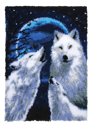 Wolves Latch Diy Kit Para Hacer Alfombras Kit Para Hacer