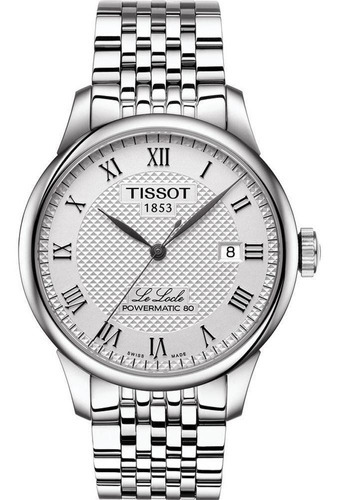 Relógio Tissot Tradition T063.617.11.037.00 Branco Original Cor da correia Prateado Cor do bisel Prateado Cor do fundo Prateado