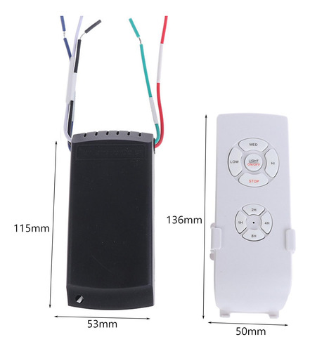 Juego De Control Remoto Universal Para Ventilador De Techo,