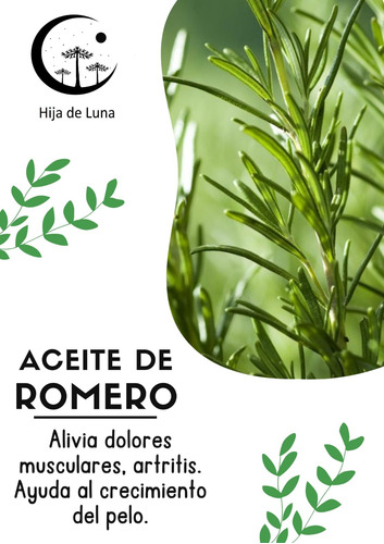 Aceite De Romero Puro Y Natural 100ml