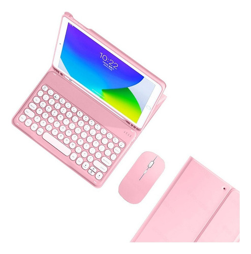 A Funda De Teclado Con Mouse Para iPad 9th 10.2 Pulgadas