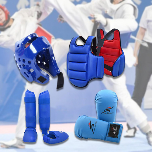 Protetor De Corpo Para Artes Marciais, 4 Peças, Xs Azul