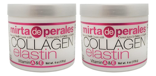 Mirta De Perales Crema De Colageno Y Elastina, 4 Onzas (paqu