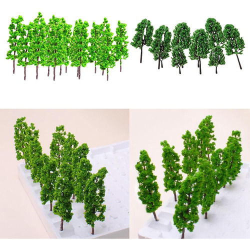 Maqueta De Árbol Con Paisaje Oo Micro Paisaje - 26 Piezas