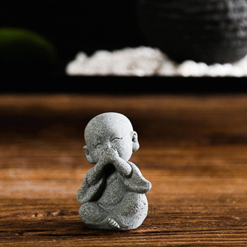 2 Mini Adornos De Monje Feng Shui A-no Decir Tipo 3 C Tipo 3