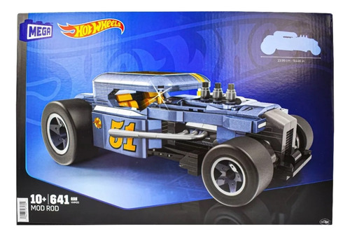 Mega Construx Hot Wheels Mod Rod 641 Pz Mattel