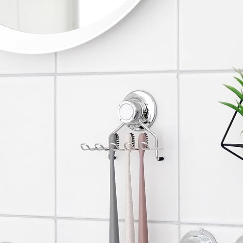 Soporte De Succión Para Cepillos De Dientes Y Afeitado