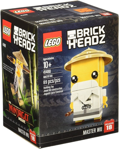 Lego Brick Headz Master Wu 89 Piezas 41488