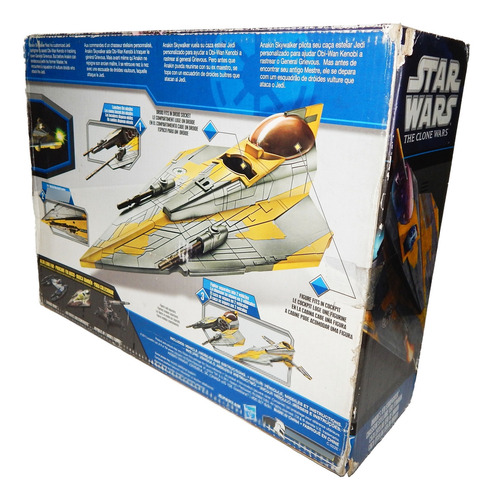 Star Wars Clone Wars Anakin Skywalker Jedi Starfighter Caza (Reacondicionado)