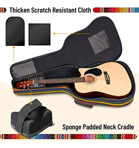 Funda Cahaya Para Guitarra Acústica Con Cuello Cradle Bohemi