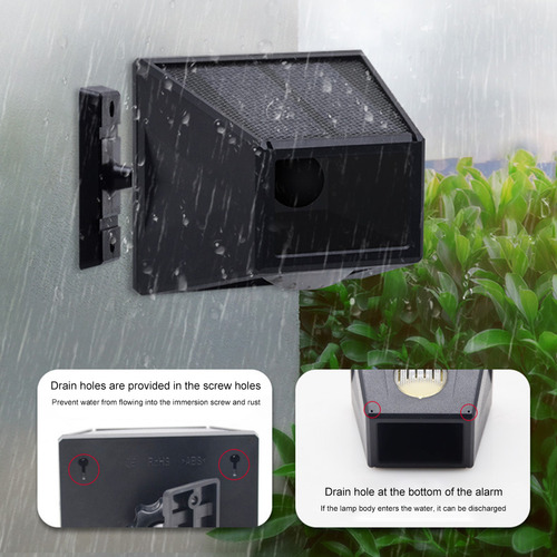 Luz De Alarma Solar, Detector De Movimiento, Solar Para Exte