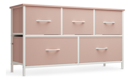 Athena Collection 5 Fabric Drawers Dresser Tv Stand, Entert.