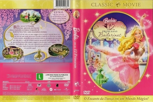 Dvd Lacrado Barbie 12 Princesas Bailarinas Classic Movie
