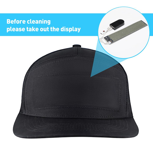 Alavisxf Xx Gorra Led, Pantalla Led Desmontable Inteligen...