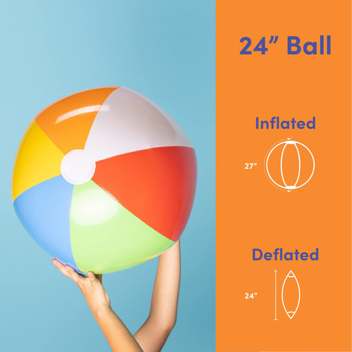 Pelotas De Playa Inflables Grandes De 61 Cm - Fiesta De