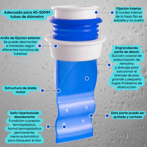 4 Valve Anti-olores E Insectos Filter Suelo Drenage Tapon