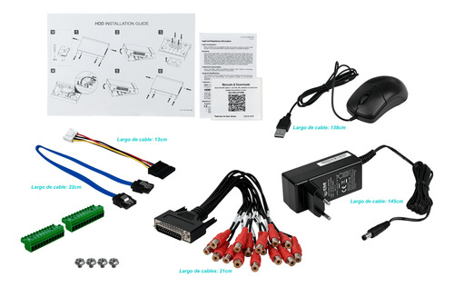 Dahua Xvr 16-bnc 5mp 1xsata16tb Lan Hdmi Vga Usb Rs485 Alarm