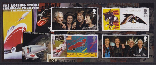 2022 Músicos- The Rolling Stones- Gran Bretaña (bloque) Mint