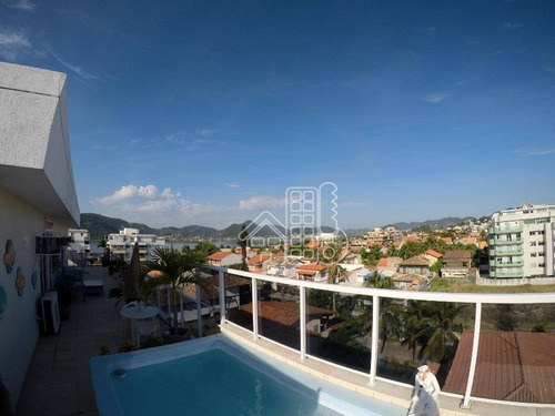 Cobertura Com 3 Dormitórios À Venda, 241 M² Por R$ 1.700.000,00 - Piratininga - Niterói/rj - Co0392