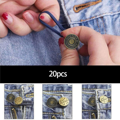 20x Botones Extendidos Jean Cintura Pantalones Cintura