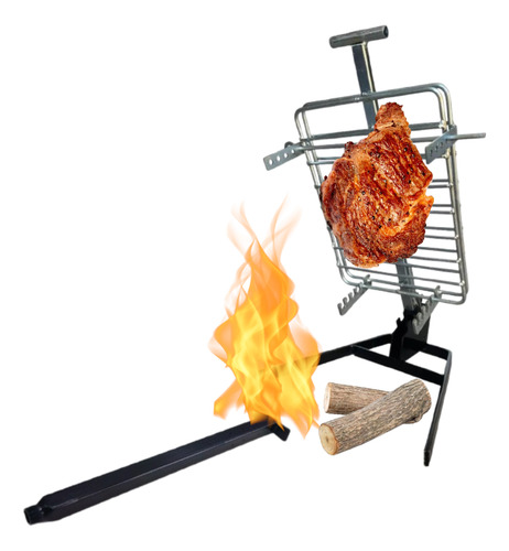 Mechero Para Estaca Asador Cruz A Gas Llama 1 Metro