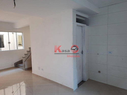 Imagem 17 de 30 de Sobrado Novo À Venda Em Condomínio Fechado Com 2 Dormitórios, Quintal E Garagem Em São Vicente/sp. Por Apenas R$ 230.000,00. Aceita Financiamento! - So0557