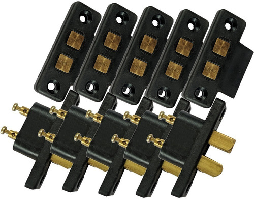 5 contactos deslizantes para cerradura eléctrica de puerta de 110 V/220 V