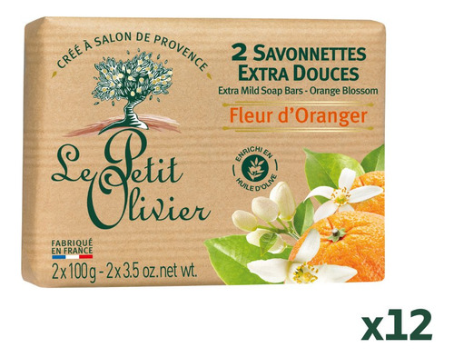 Jabones Sólidos Le Petit Olivier 2x100g - Caja De 12