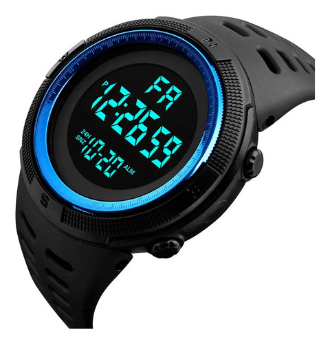 Reloj Uthai Blackblue Digital Hombre Deportivo Multifunción 