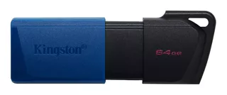 Memoria Flash Usb Kingston De 64 Gb 3.2 Exodia M Negro Azul