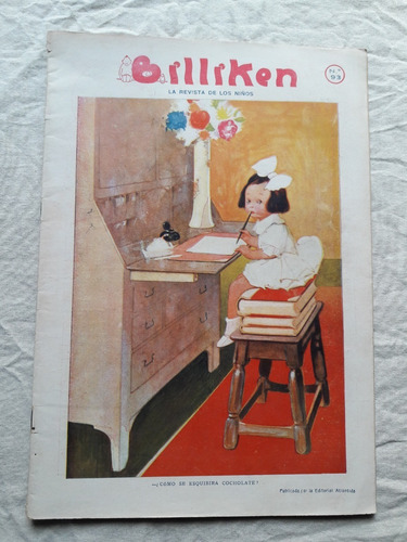 Revista Billiken N° 93 - 29/8/1921 Para Armar Reloj Pared