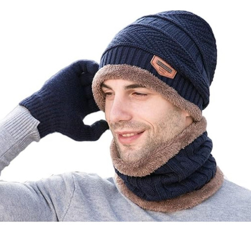 Gorro Bufanda Cuello Interior Chiporro Para Invierno Unisex