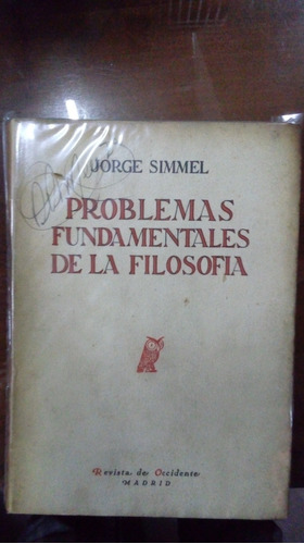 Libro  Problemas Fundamentales De La Filosofía