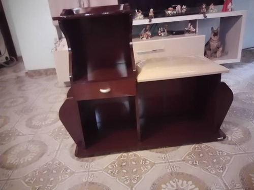 Mesa Telefonera Con Silla Gaveta Y Revisteros