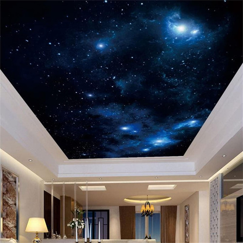 Mural Pared 3d Nebulosa Cosmica Estrella Cielo Nocturno Para