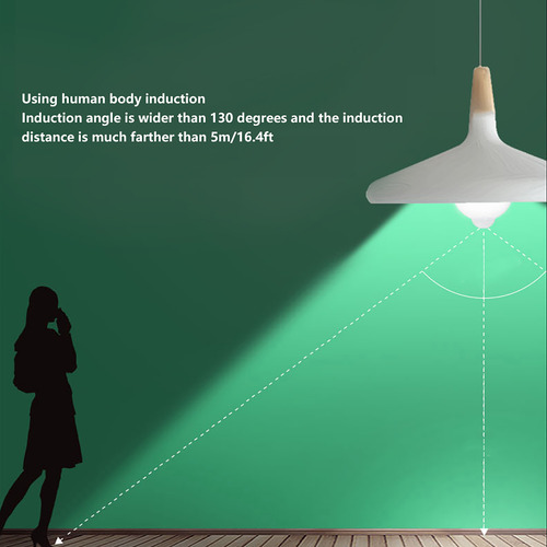 Bombilla De Inducción E17 Ac85265v 9w Con Sensor De Movimien