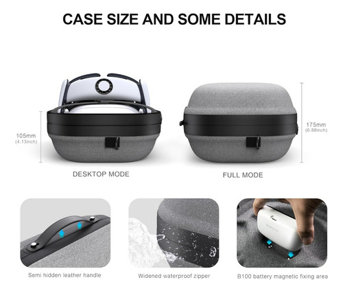 Bobovr S3 Pro + C3 Combo, Correa Para Batería Y Funda De Tra