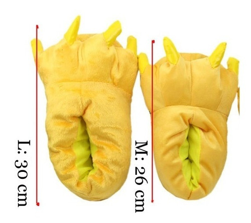 Babuchas Verdes Garras Unisex Para Disfraz Pijama M / L //