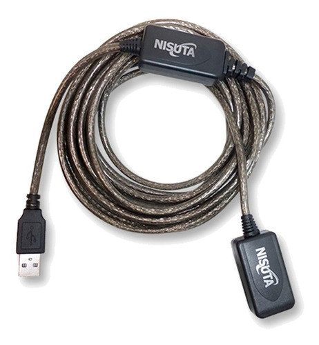 Cable Alargue Nisuta Ns-caexus25 Usb 2.0 Amplificado 25m