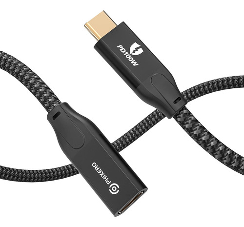 Cable De Extensin Usb Tipo C De 1.6 Pies, Phixero Usb C 3.2