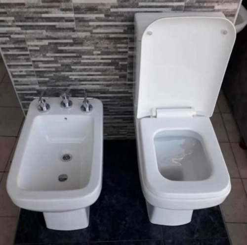 Combo Sanitarios Pringles Dioniso Inodoro Mochila Tapa Bidet