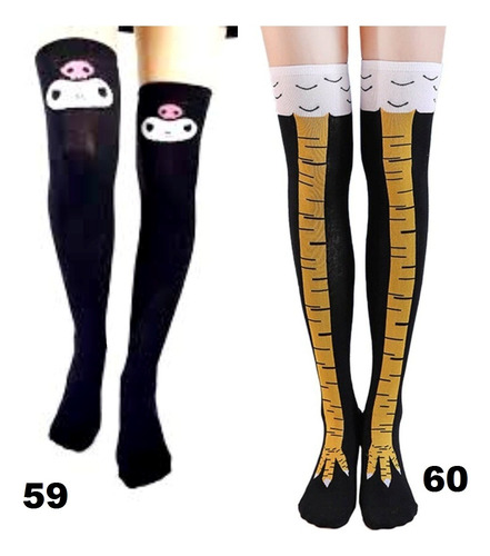 Medias Bucaneras Mujer Set 3 Pares Eleccion Estampado Comics