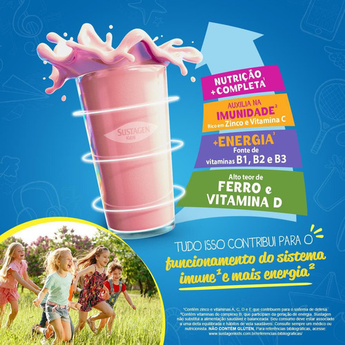 Complemento Alimentar Sustagen Morango - Lata 350g