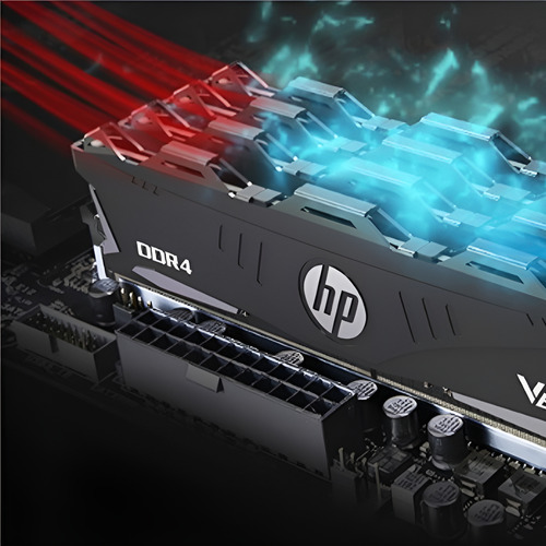 Memoria Ram Hp 8gb Ddr4 3200mhz V6 Series Para Pc Cl16 Negra