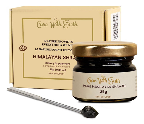 Complemente La Cura Con Resina Earth Shilajit De 25 G Orgáni