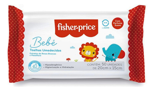 Kit 4 Packs Toalha Umedecida Fisher Price - 800 Folhas Total
