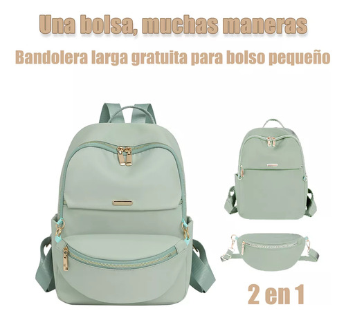 Mochilas De Viaje De Moda Multifuncionales Impermeables Antirrobo2in1 Mochilas Mujer